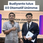 Budiyanto, Lulus D3 Otomotif UNIMMA dengan Tugas Akhir Pengembangan Usaha Bengkel