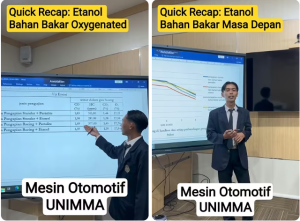 Mahasiswa Teknik Otomotif UNIMMA Teliti Kombinasi Pengapian Racing dan Etanol untuk Kurangi Emisi Gas Buang